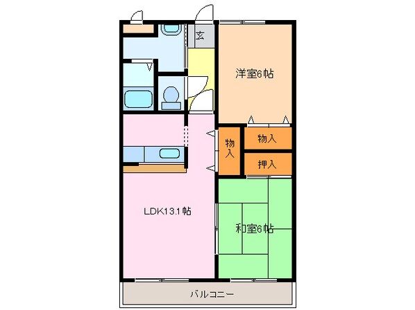 ひまわりの物件間取画像